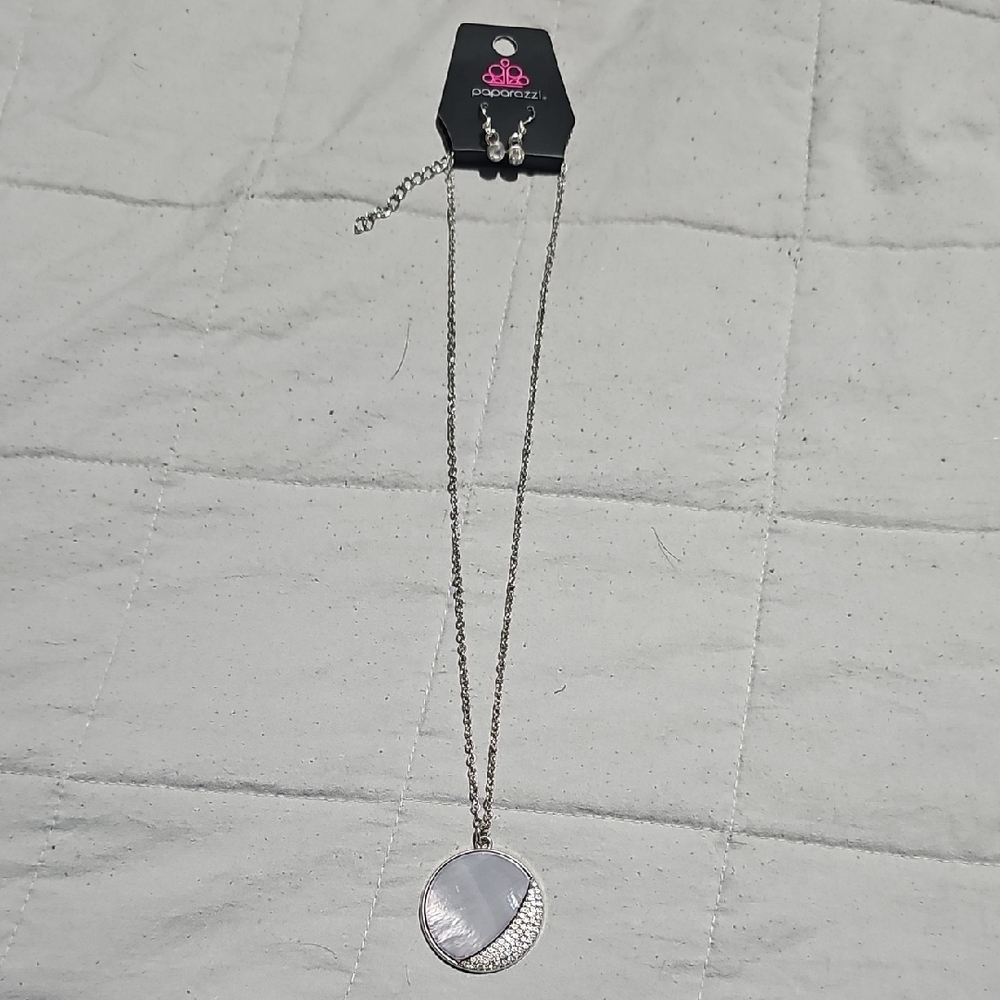 Silver Pendant Necklace by Paparazzi